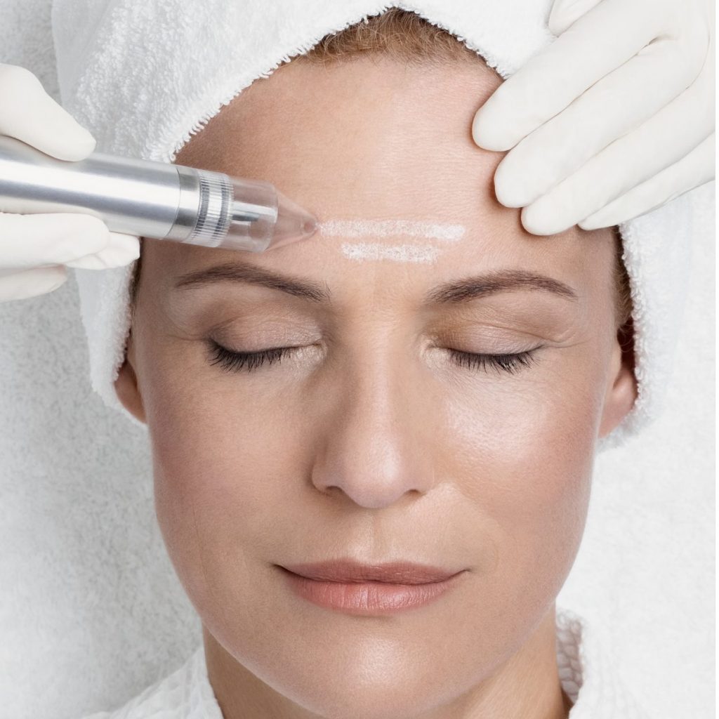 Professionelle Mikrodermabrasion bei Samtweich Cosmetic in Landsberg am Lech – sanfte Hauterneuerung für glatte, feinporige und strahlende Haut.